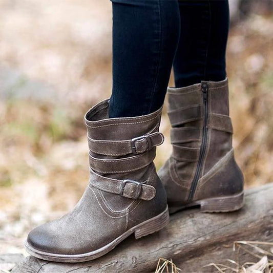 EM | Robuste Knöchelstiefel mit Schnalle