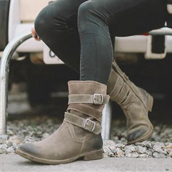 EM | Robuste Knöchelstiefel mit Schnalle
