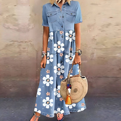 MW | Maxikleid mit Knopfleiste