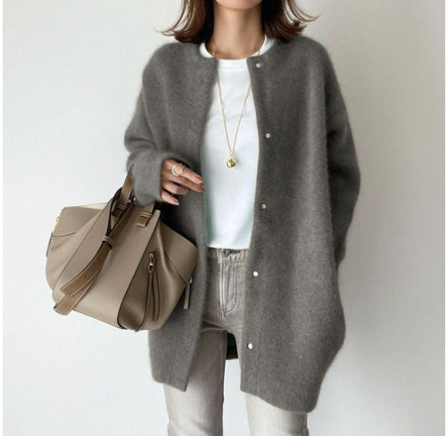 EM | Minimalistische Strickjacke aus Wollmischung