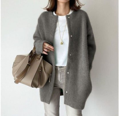 EM | Minimalistische Strickjacke aus Wollmischung