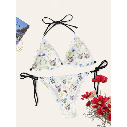 Poliert und verspielt Bikini