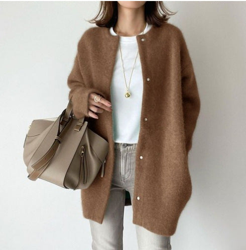 EM | Minimalistische Strickjacke aus Wollmischung