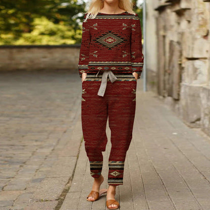 MW | Stilvolles Set mit Ethno-Print