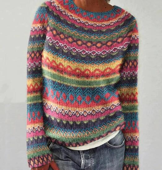 EM | Strickpullover mit Vintage-Muster
