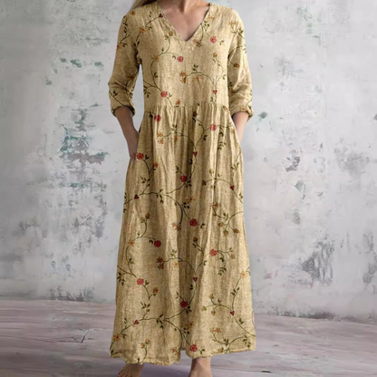 MW | Zeitloses geblümtes Maxikleid