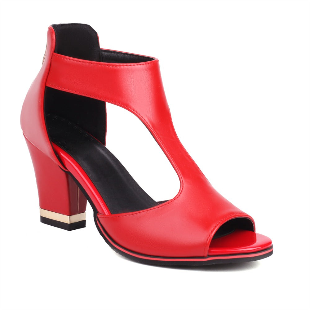 EM | Orthopädische Ledersandalen Mit Absatz