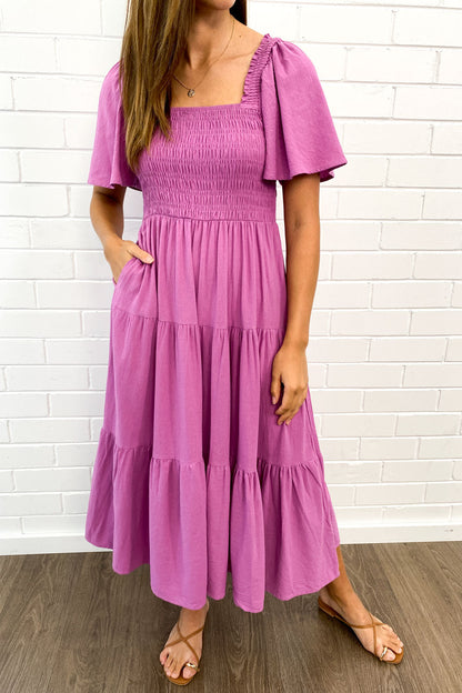 MW | Feminine Off-Shoulder Midikleid