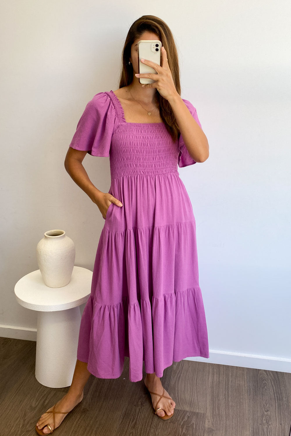 MW | Feminine Off-Shoulder Midikleid