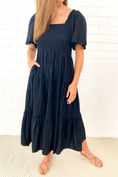 MW | Feminine Off-Shoulder Midikleid