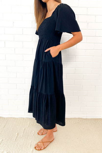 MW | Feminine Off-Shoulder Midikleid