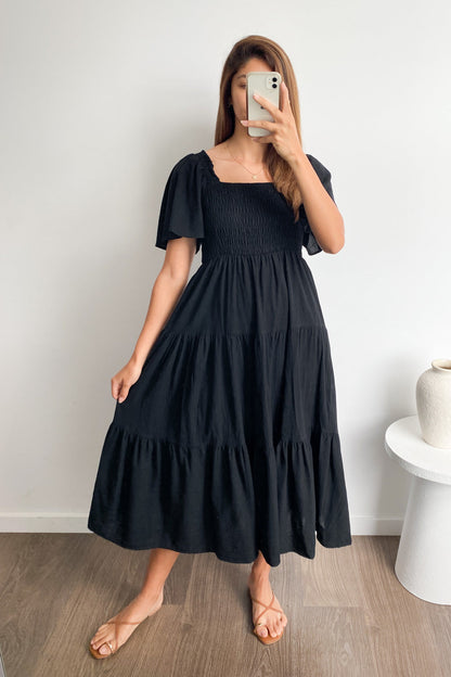 MW | Feminine Off-Shoulder Midikleid