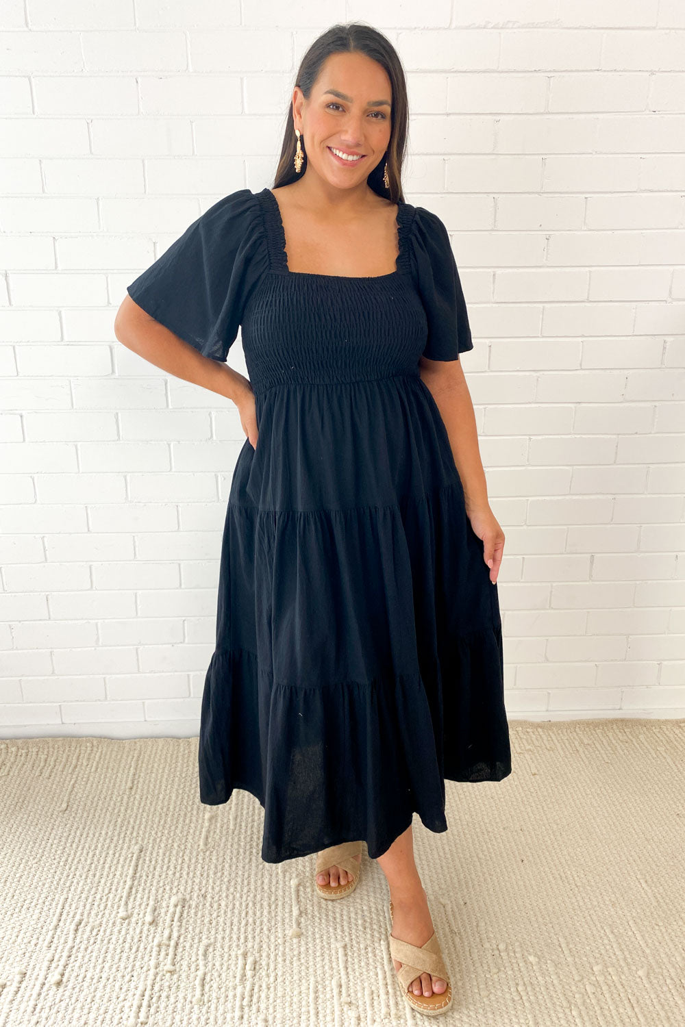 MW | Feminine Off-Shoulder Midikleid