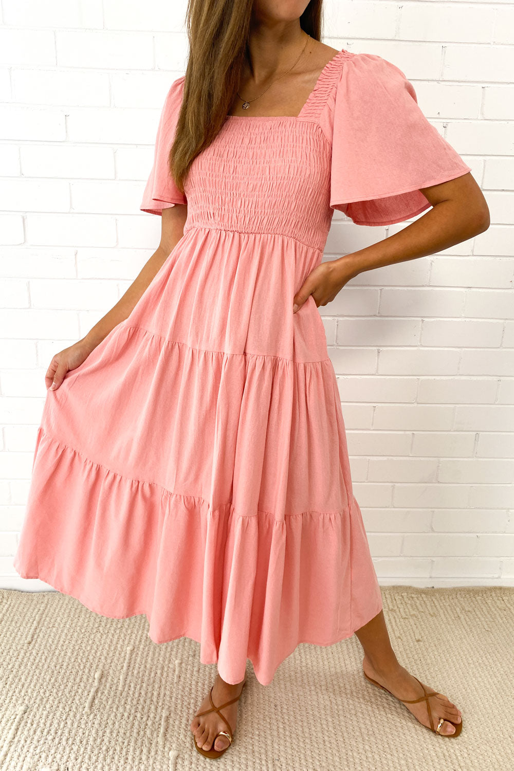 MW | Feminine Off-Shoulder Midikleid