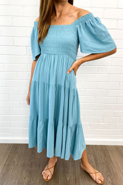 MW | Feminine Off-Shoulder Midikleid