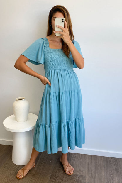 MW | Feminine Off-Shoulder Midikleid