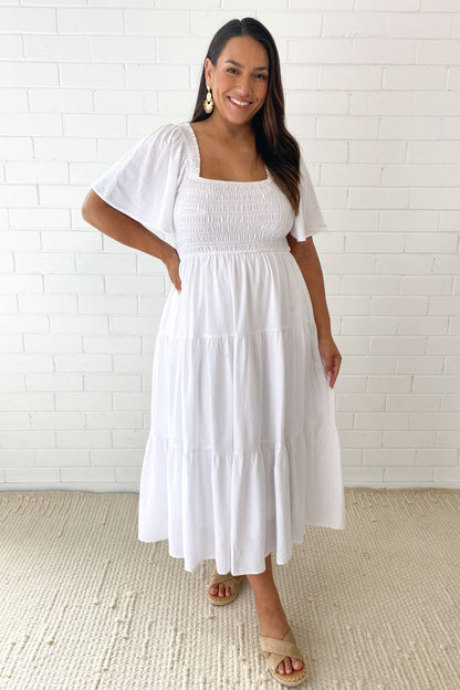 MW | Feminine Off-Shoulder Midikleid