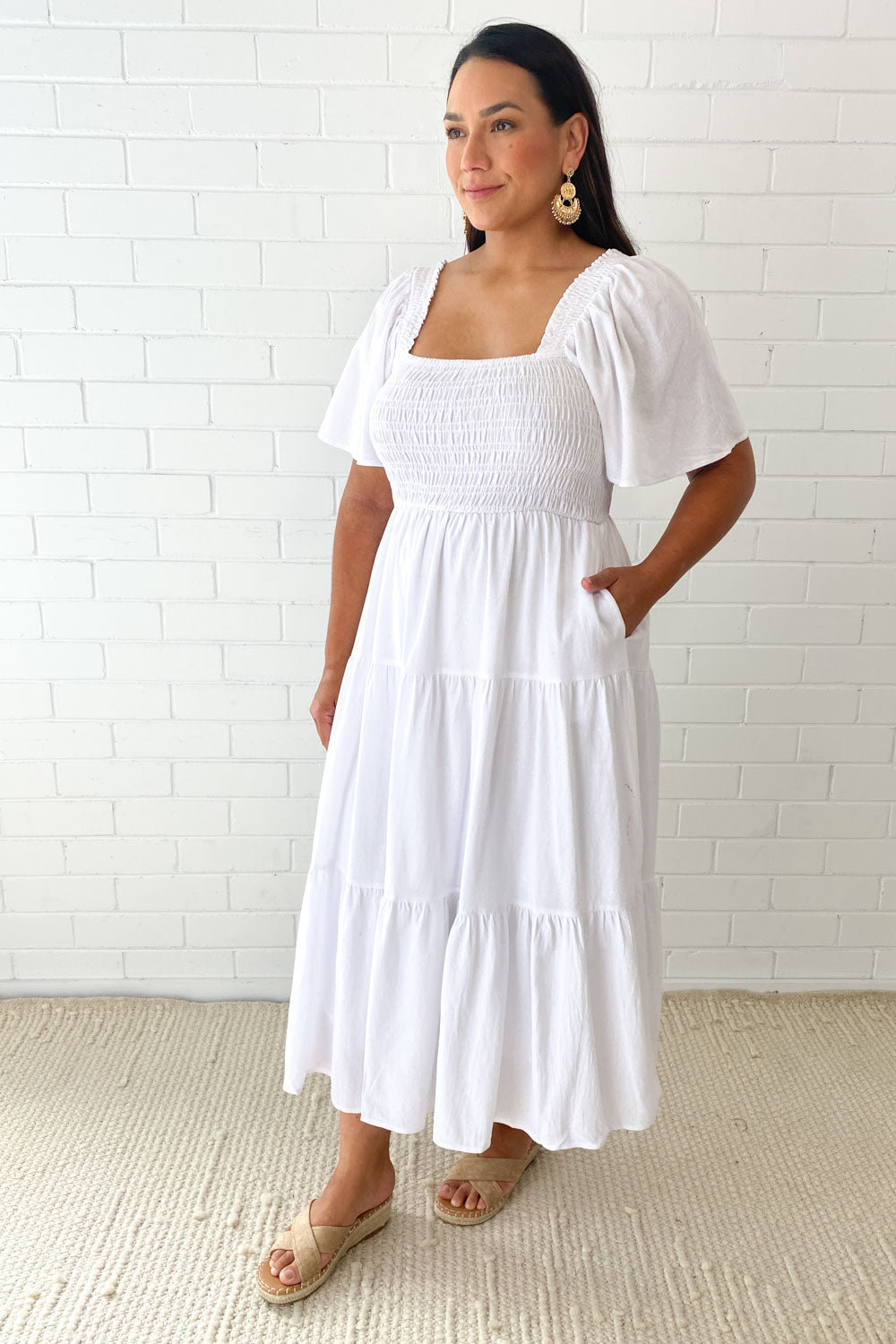 MW | Feminine Off-Shoulder Midikleid