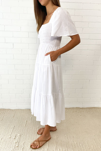 MW | Feminine Off-Shoulder Midikleid