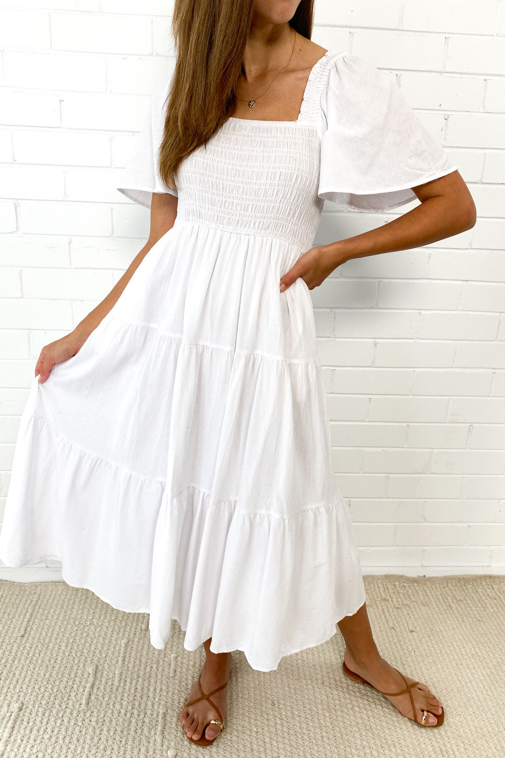 MW | Feminine Off-Shoulder Midikleid
