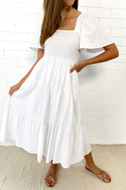 MW | Feminine Off-Shoulder Midikleid