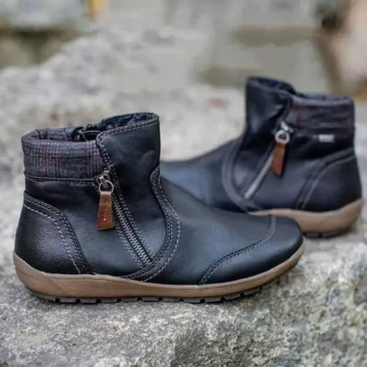 EM | Klassische Stiefelette mit Reißverschluss