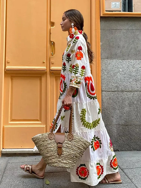 Clara - Patchwork-Kleid für den Urlaub