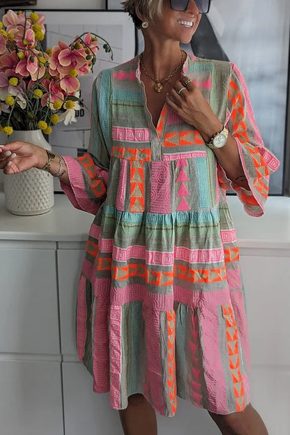 MW | Vibrierendes Boho Midikleid