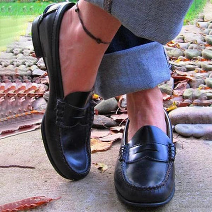 EM | Mokassins Casual Flats Oxfords Slip On Round Toe Loafers für Frauen