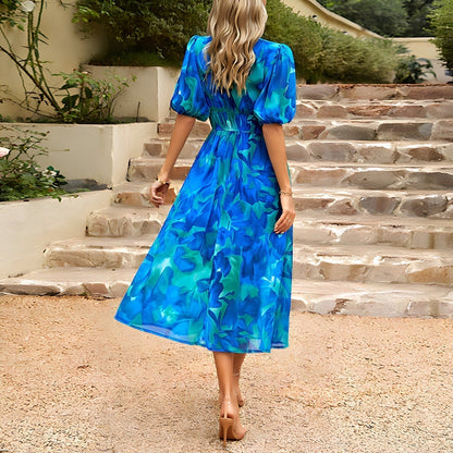 MW | Midikleid mit V-Ausschnitt