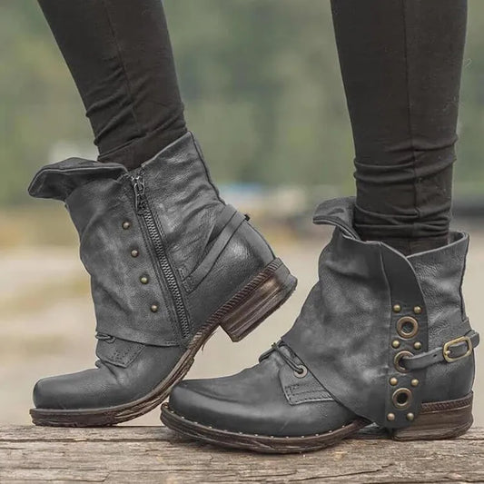 Stützende und trendige orthopädische Stiefel