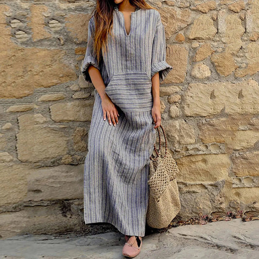 MW | Gestreiftes Maxikleid