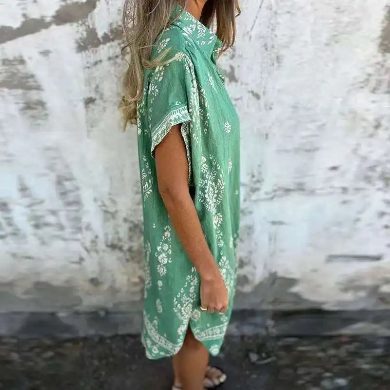 MW | Midikleid mit geknöpften Taschen
