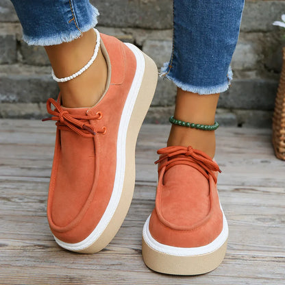 EM | Lässige Wildleder Plateau Turnschuhe