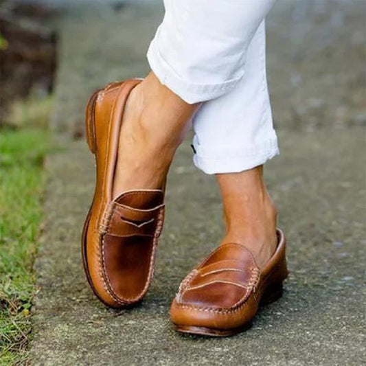 EM | Mokassins Casual Flats Oxfords Slip On Round Toe Loafers für Frauen