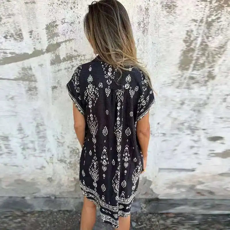 MW | Midikleid mit geknöpften Taschen