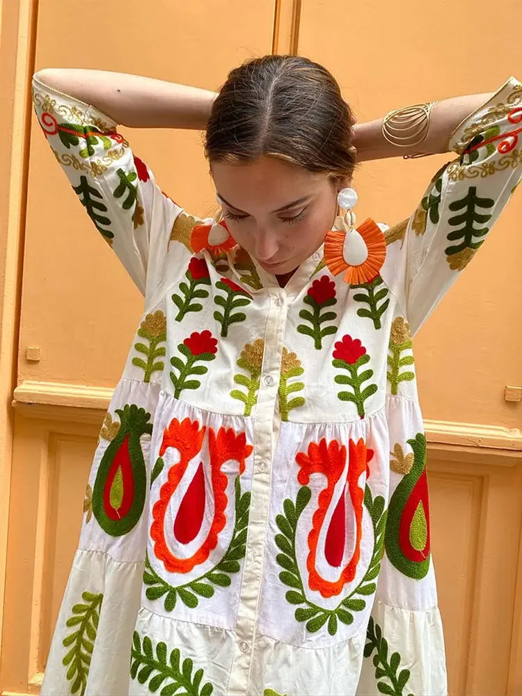 Clara - Patchwork-Kleid für den Urlaub