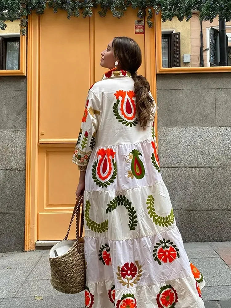 Clara - Patchwork-Kleid für den Urlaub