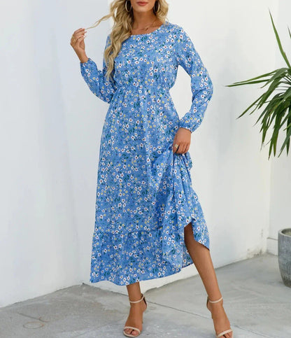 Agnes - Elegantes geblümtes Kleid mit schmeichelnder Taille