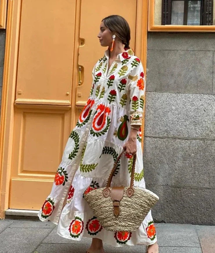 Clara - Patchwork-Kleid für den Urlaub