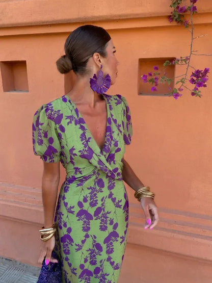 Aida™ - Gedrehtes Maxikleid mit Blumendruck für Damen