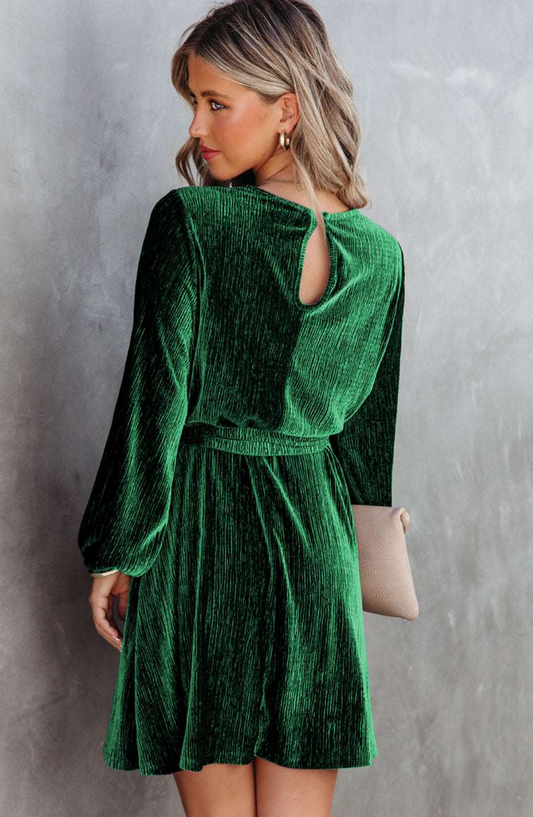 MW | Langärmeliges Minikleid aus Samt