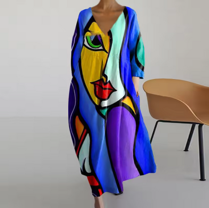 EM | Bedrucktes Maxikleid