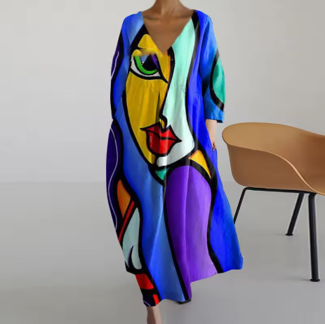 EM | Bedrucktes Maxikleid
