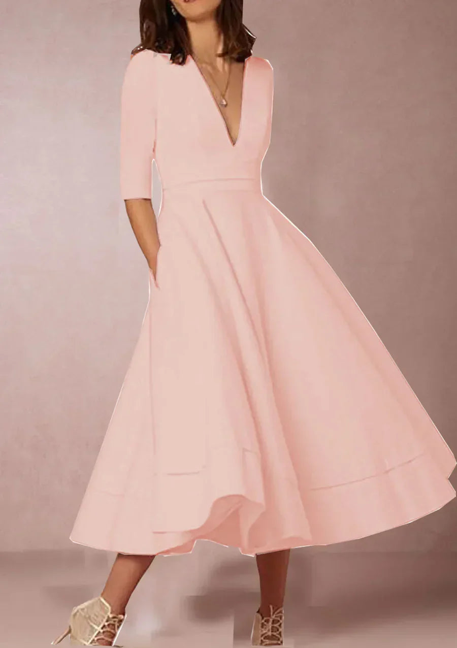 MW | elegantes Midikleid im Vintage-Look für Frauen