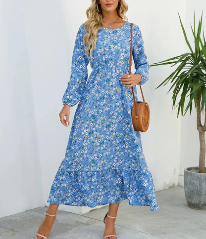 Agnes - Elegantes geblümtes Kleid mit schmeichelnder Taille