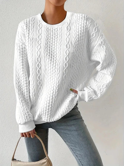 MW | Rundhalsausschnitt Sweatshirt mit langen Ärmeln