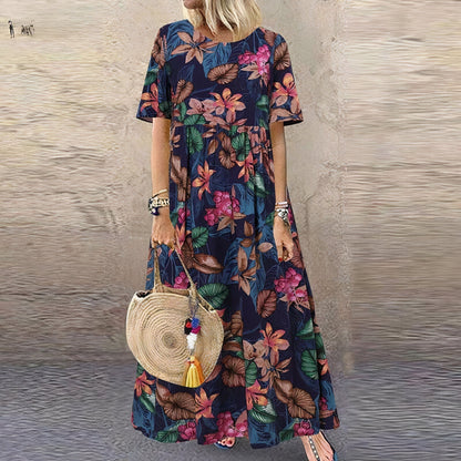 MW | Vibrant Floral Maxikleid