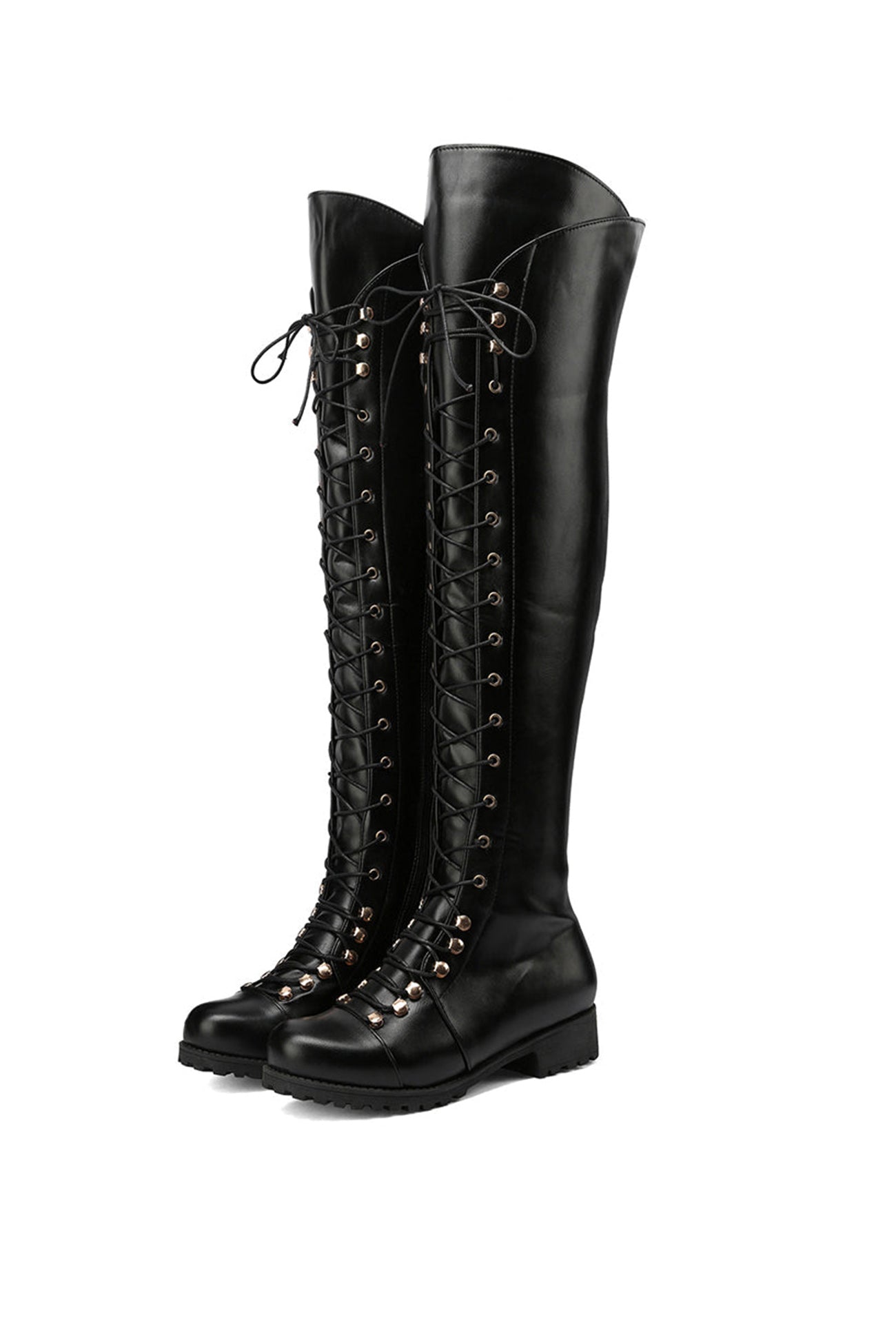 EM | Over-the-Knee-Stiefel mit Schnürung