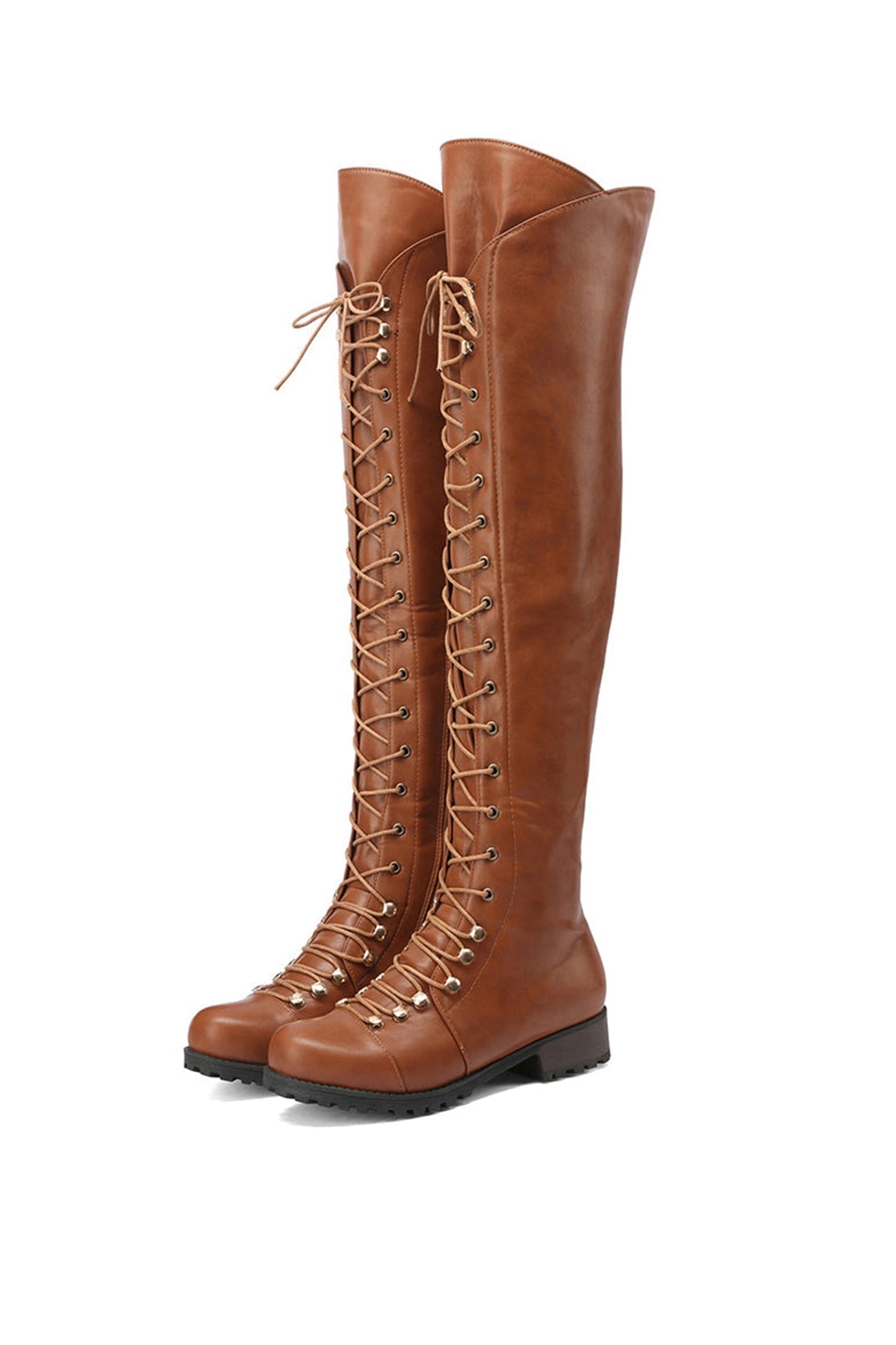 EM | Over-the-Knee-Stiefel mit Schnürung